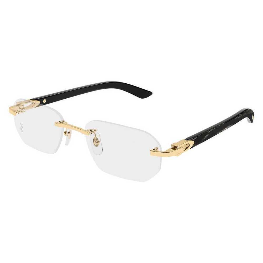 Cartier CT0583o-001 Eyeglasses Gold Black Metal